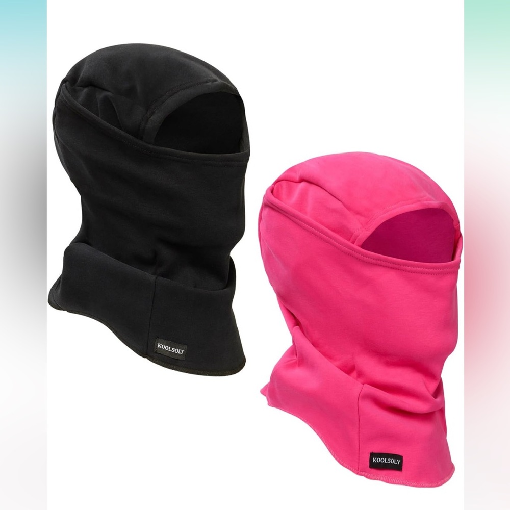 Set of 2 Women Ski Snowboarding Face Mask